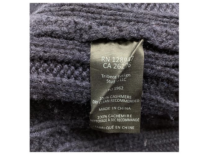 Nili Lotan Rollkragenpullover mit Zopfstrick aus Kaschmir in Navy Blue Blau Marineblau - Ansicht 6