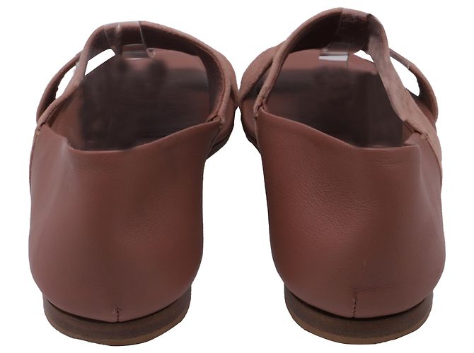 Sandali slip-on a punta aperta Tod's in camoscio Rose Marrone Rosa - vista 5