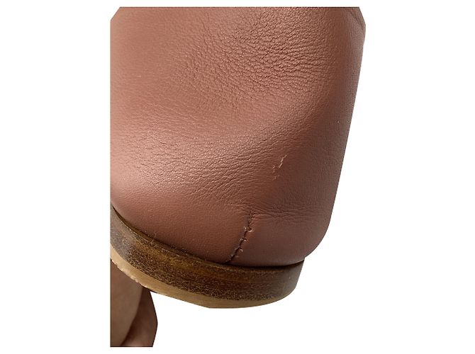 Sandali slip-on a punta aperta Tod's in camoscio Rose Marrone Rosa - vista 6