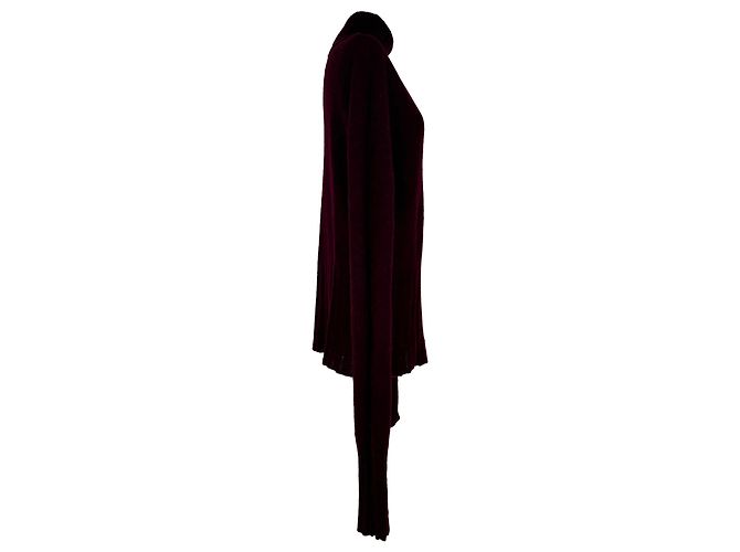 Ann Demeulemeester Rollkragenpullover aus roter Alpakawolle - Ansicht 2