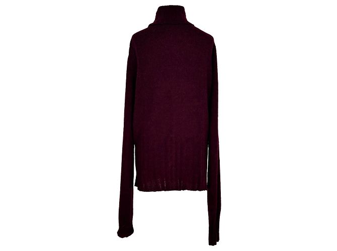 Ann Demeulemeester Rollkragenpullover aus roter Alpakawolle - Ansicht 3