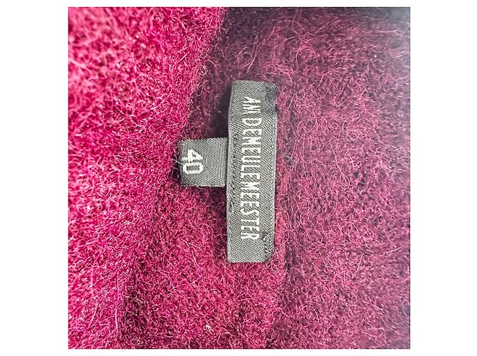 Ann Demeulemeester Rollkragenpullover aus roter Alpakawolle - Ansicht 4
