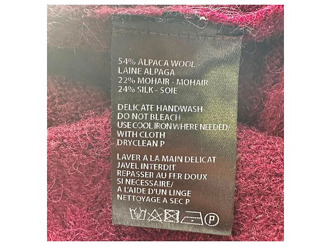Ann Demeulemeester Rollkragenpullover aus roter Alpakawolle - Ansicht 5