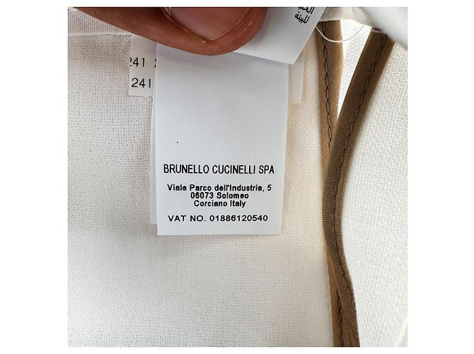 Pantalones Brunello Cucinelli en algodón blanco - vista 10