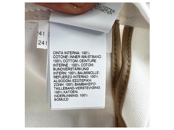 Pantalones Brunello Cucinelli en algodón blanco - vista 8