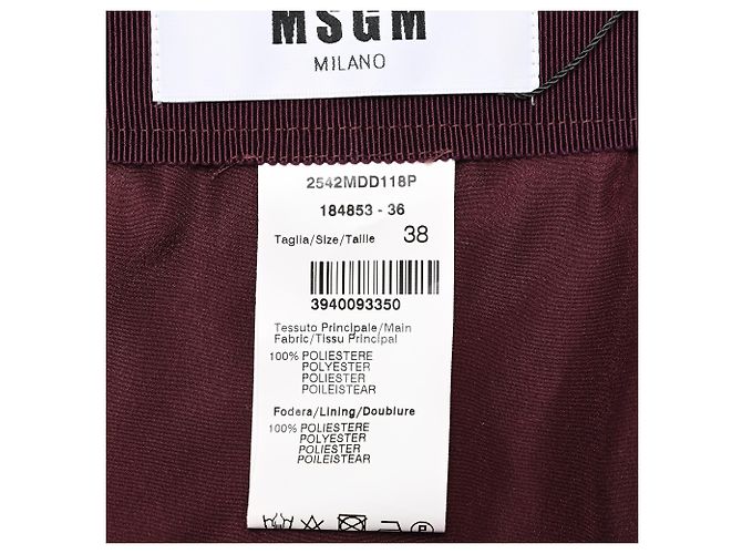 MSGM Plissierter Midi-Rock mit Kettenprint aus multicolorigem Polyester Mehrfarben - Ansicht 4
