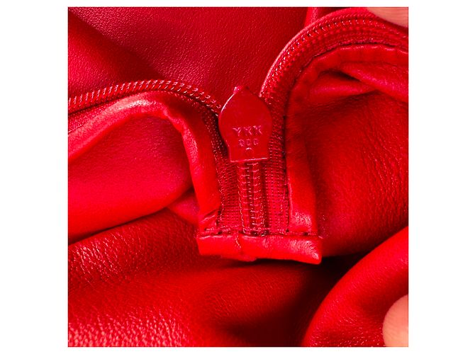 Falda Maxi Jil Sander de cuero rojo Roja - vista 6