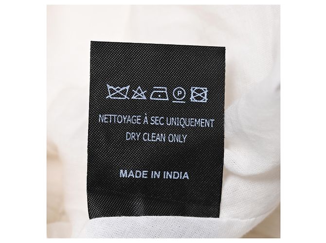 Isabel Marant Etoile Falda midi Isabel Marant Étoile de algodón blanco con ribete de encaje bordado Crudo - vista 6