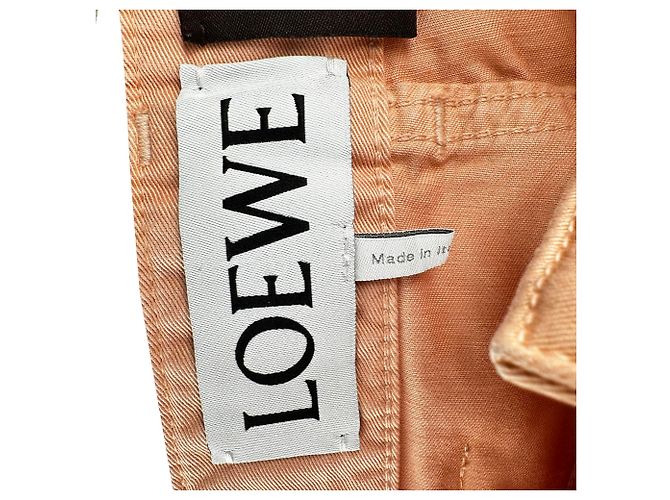 Pantalones Barrel Wideleg Loewe en algodón naranja - vista 11