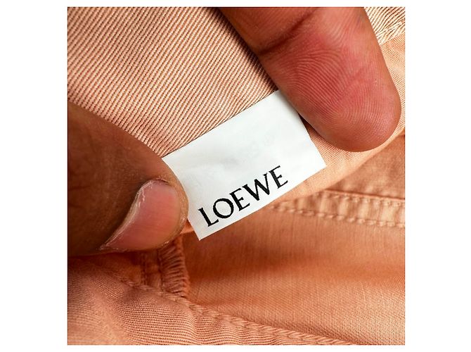 Pantalones Barrel Wideleg Loewe en algodón naranja - vista 13