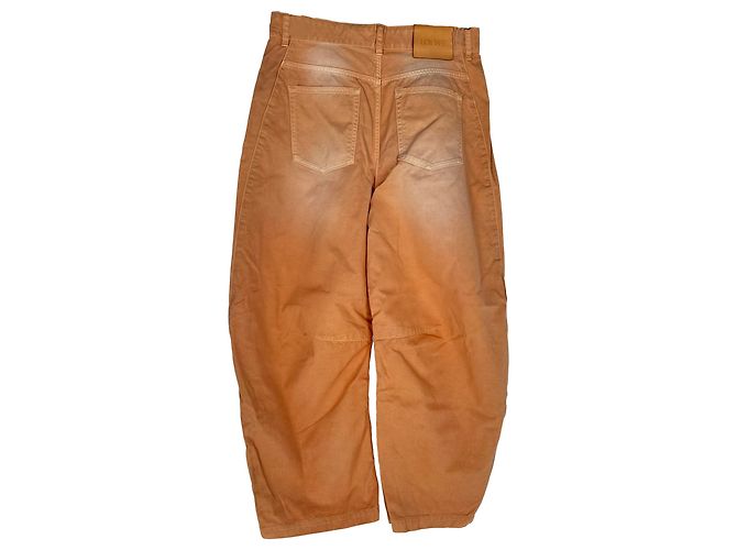 Pantalones Barrel Wideleg Loewe en algodón naranja - vista 2