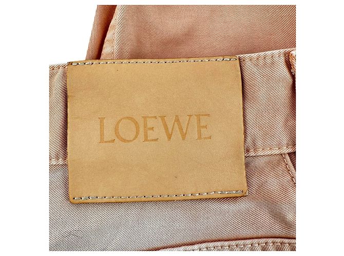 Pantalones Barrel Wideleg Loewe en algodón naranja - vista 3