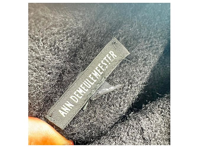 Ann Demeulemeester Rollkragenpullover aus schwarzer Wolle - Ansicht 4