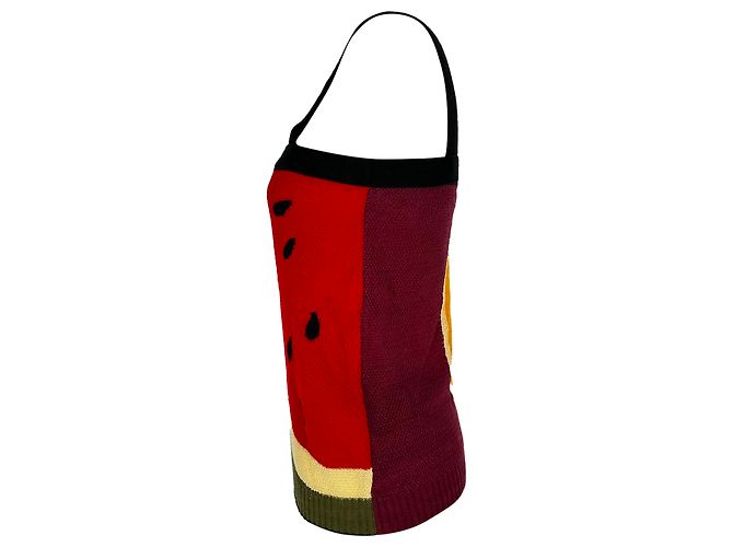 Canotta Intarsia Loewe Paula's Ibiza in lino multicolore - vista 4
