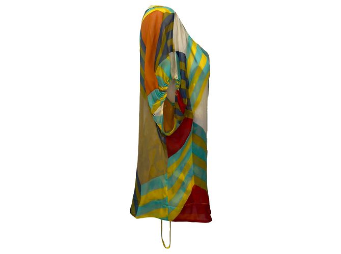 Top doppio strato Diane Von Furstenberg in seta multicolore - vista 2