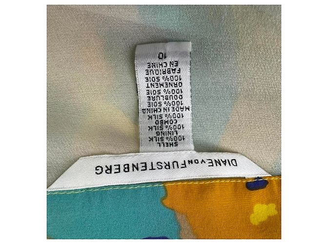 Top doppio strato Diane Von Furstenberg in seta multicolore - vista 4