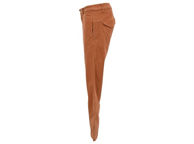 Vaqueros Slim Fit Nili Lotan en algodón Rust Orange Naranja - vista 2