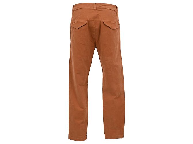 Vaqueros Slim Fit Nili Lotan en algodón Rust Orange Naranja - vista 3