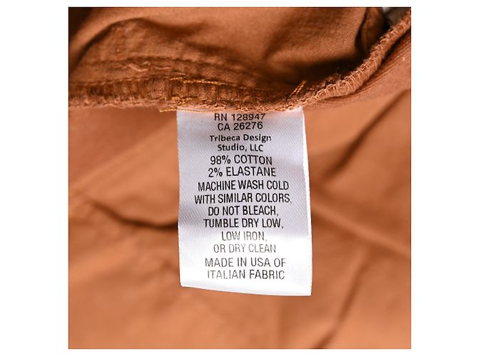 Vaqueros Slim Fit Nili Lotan en algodón Rust Orange Naranja - vista 5
