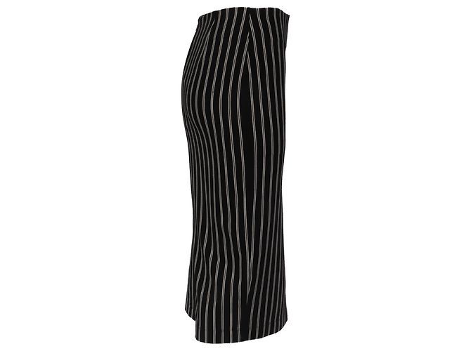 Falda lápiz de raya diplomática Max Mara en viscosa negra Negro - vista 2
