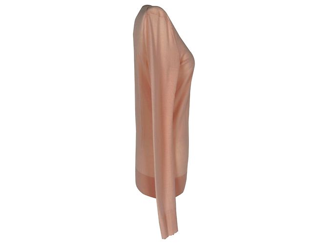 Chloé Rundhals-Sweatshirt aus rosa Wolle Pink - Ansicht 2