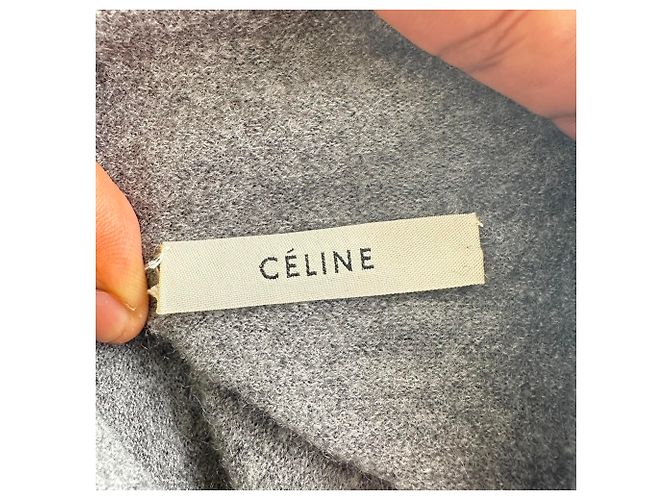 Céline Celine Rollkragenpullover aus grauem Kaschmir - Ansicht 4