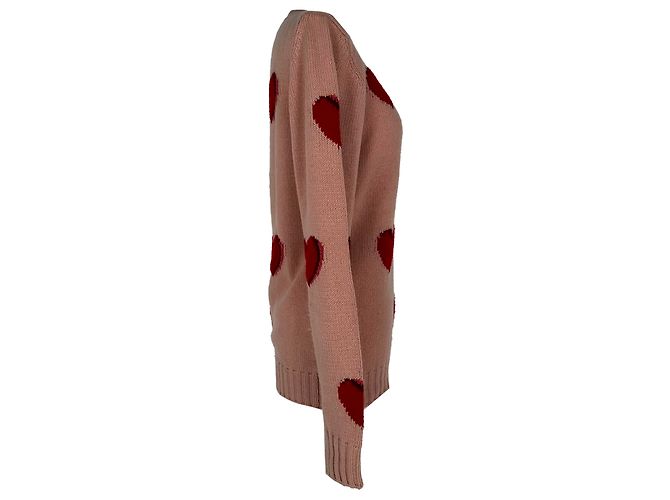 Prada Strickpullover mit Herz aus rosa Wolle Pink - Ansicht 2