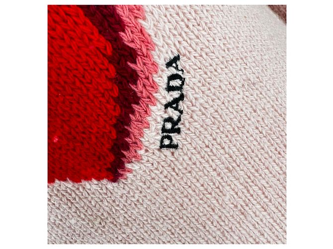 Prada Strickpullover mit Herz aus rosa Wolle Pink - Ansicht 5