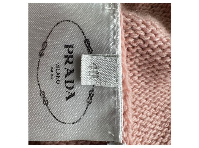 Prada Strickpullover mit Herz aus rosa Wolle Pink - Ansicht 9