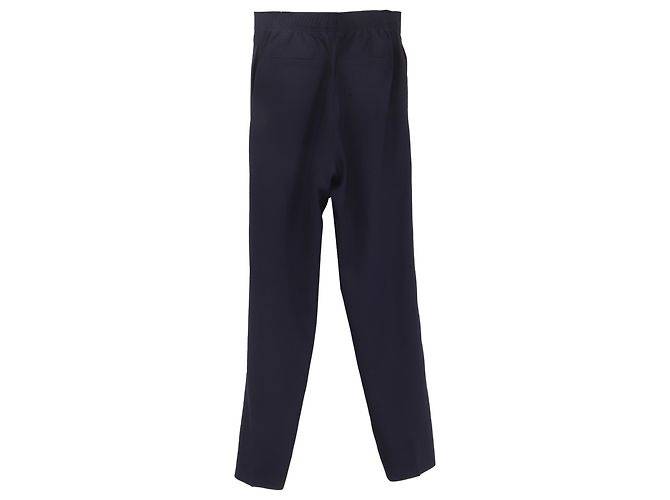 Givenchy gerade geschnittene Hose aus dunkelblauer Wolle Marineblau - Ansicht 2
