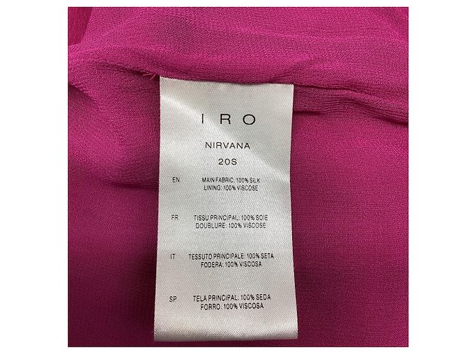 Vestido Mini Iro en seda rosa - vista 8