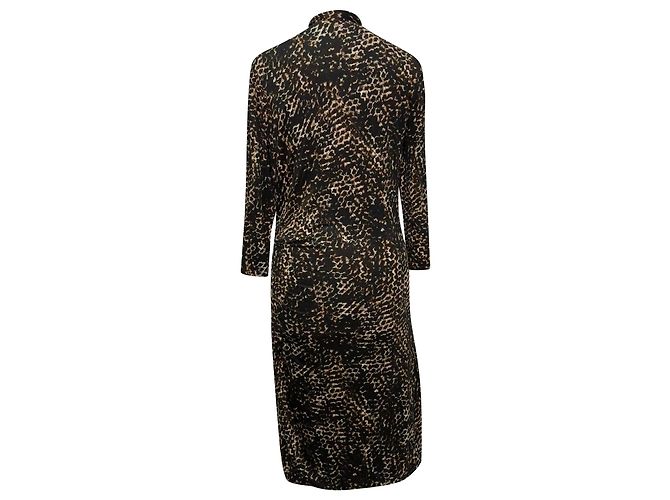 Abito midi stampato Max Mara in viscosa multicolore - vista 3