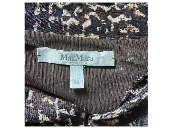 Abito midi stampato Max Mara in viscosa multicolore - vista 4