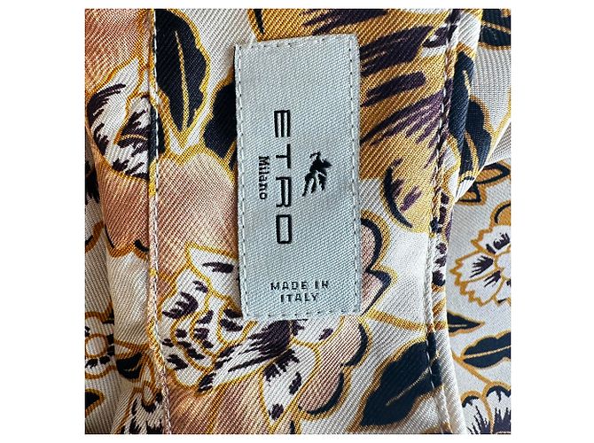 Etro Bluse mit abstraktem Print aus mehrfarbiger Seide Mehrfarben - Ansicht 5