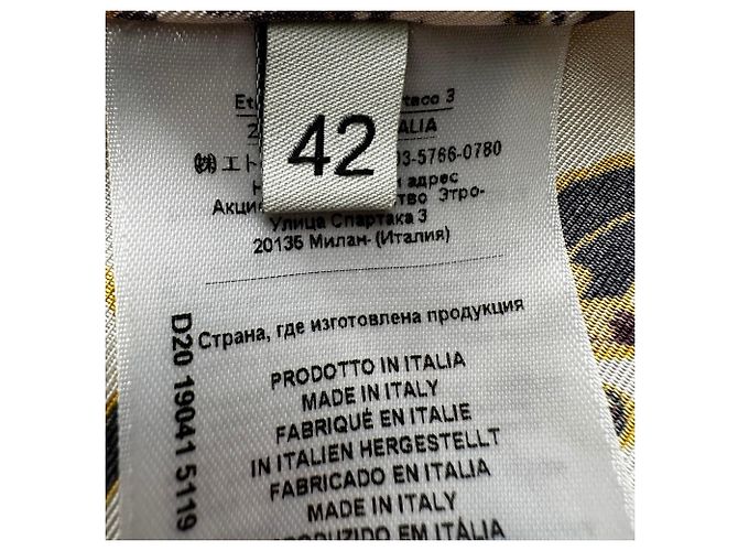Etro Bluse mit abstraktem Print aus mehrfarbiger Seide Mehrfarben - Ansicht 7