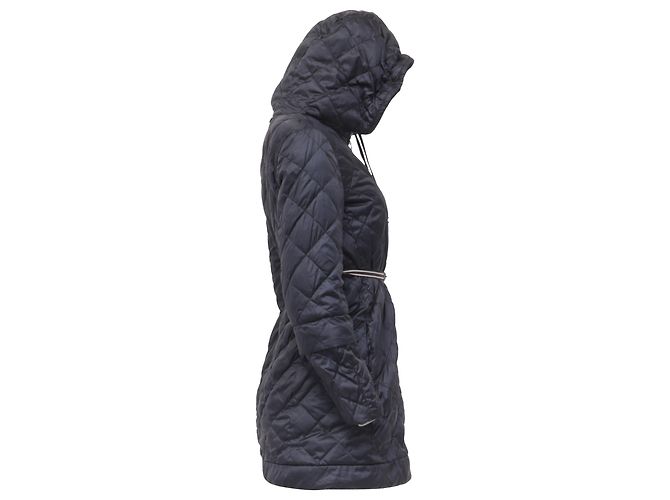Max Mara gesteppte Pufferjacke aus schwarzem Polyester - Ansicht 3