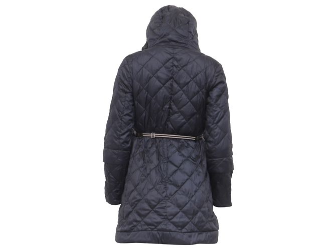 Max Mara gesteppte Pufferjacke aus schwarzem Polyester - Ansicht 4