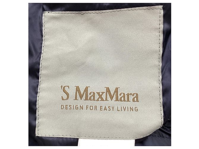 Max Mara gesteppte Pufferjacke aus schwarzem Polyester - Ansicht 7