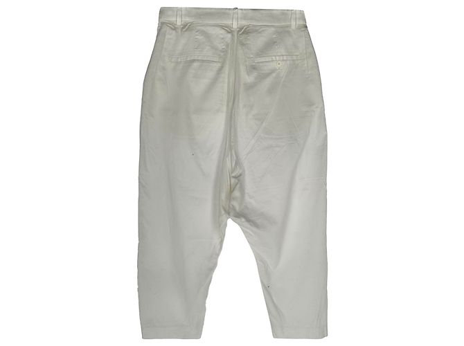 Pantalones cortos de largo medio The Row en algodón blanco - vista 2