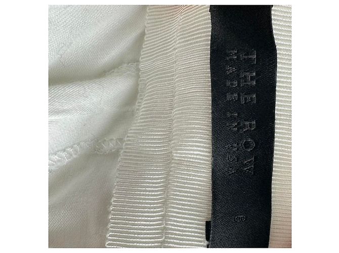 Pantalones cortos de largo medio The Row en algodón blanco - vista 3