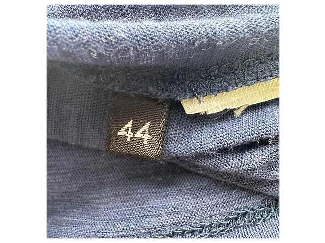 Camiseta de cuello barco Tom Ford en algodón azul - vista 6