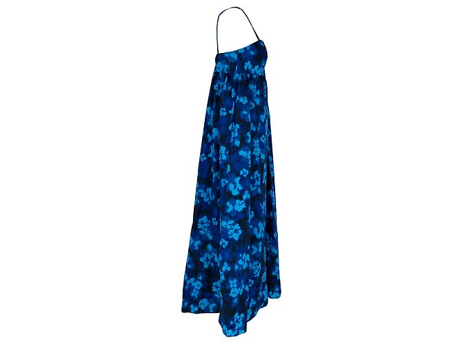 Vestido midi Ulla Johnson Harlan con estampado floral en algodón azul - vista 2
