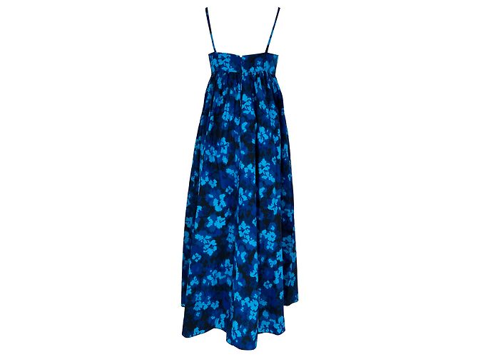 Vestido midi Ulla Johnson Harlan con estampado floral en algodón azul - vista 3