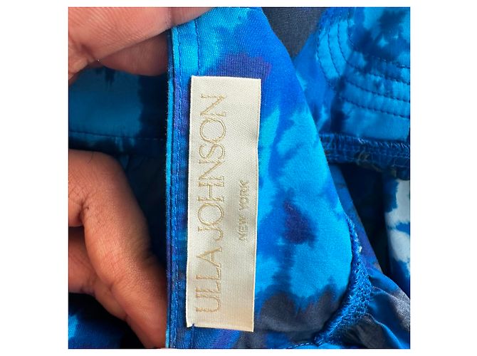 Vestido midi Ulla Johnson Harlan con estampado floral en algodón azul - vista 8