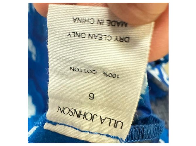 Vestido midi Ulla Johnson Harlan con estampado floral en algodón azul - vista 9