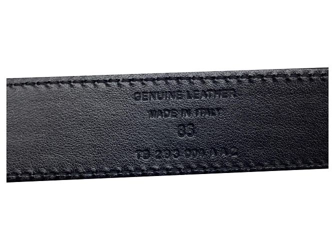 Cinto com fivela Tom Ford em couro com efeito de crocodilo castanho Marrom Vermelho - vista 6