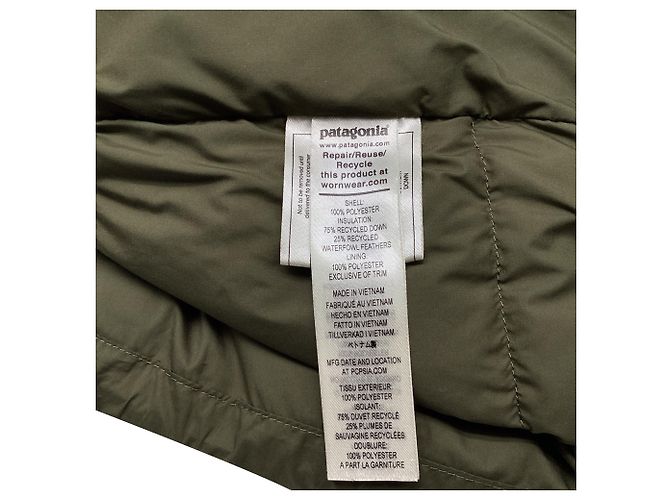 Autre Marque  Patagonia Silent Down Jacket in Olive Polyester Green Olive green - view 6