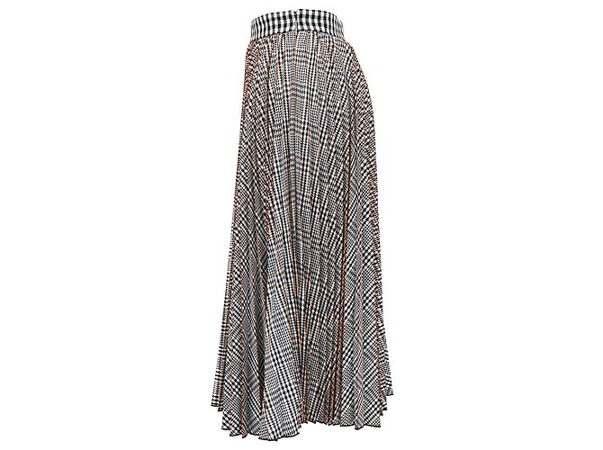 MSGM Midirock mit Karomuster aus multicolorigem Polyester Mehrfarben - Ansicht 2
