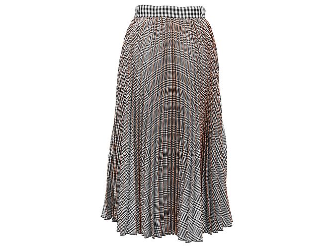MSGM Midirock mit Karomuster aus multicolorigem Polyester Mehrfarben - Ansicht 3