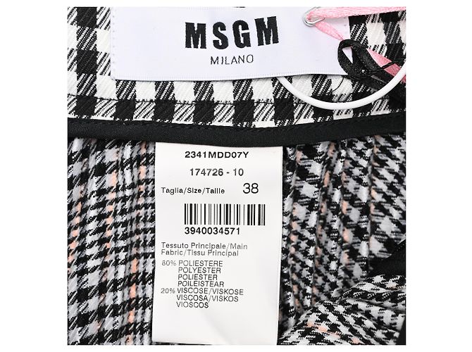 MSGM Midirock mit Karomuster aus multicolorigem Polyester Mehrfarben - Ansicht 4